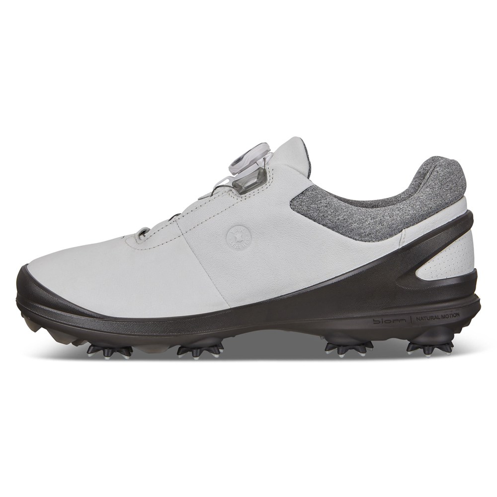 ECCO Mens Golf Shoes White/Black - Biom G3 - UAN-136478